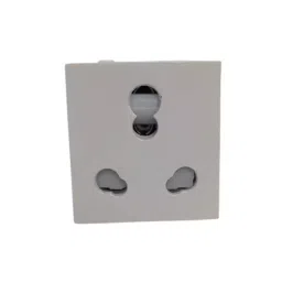 Rayvolt Combi Socket 2 Module 3 Pin 240 V with 16 A White, MOTO4024N-40