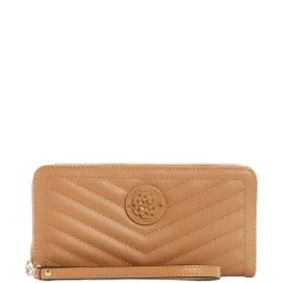 GUESS Beige Quilted Zip Around Wallet-image-28