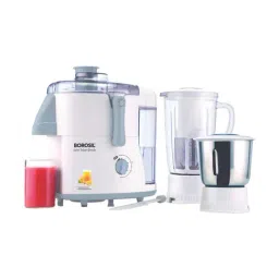 Borosil Juicer Mixer Grinder 500W, 1L with 2 Jar & 100 Percent copper motor (Silver)-picture-26
