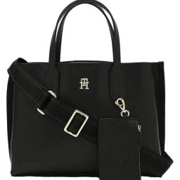TOMMY HILFIGER Women's Black TH Distinct Mini Tote-12