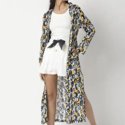 RAREISM Multi Cotton Printed Shrug-image-24