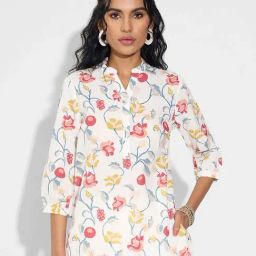 Akkriti By Pantaloons Snow White Regular Fit Printed Tunic-picture-14