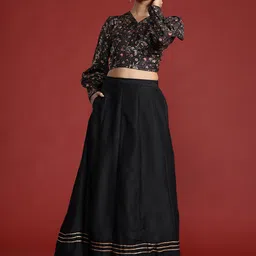 all about you Floral Printed Ready to Wear Lehenga Choli-image-80