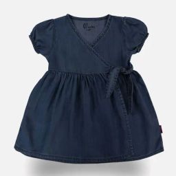 GJ baby Girls Blue Solid Dress-image-86