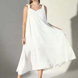 showoffff Showoff White Regular Fit Dress-picture-23