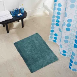 OBSESSIONS Peacock Cotton Reversible Quick Dry Bath Mat (Small)-picture-37