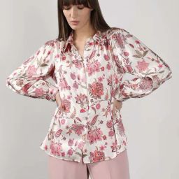 Vero Moda Snow White Printed Casual Shirt-image-36