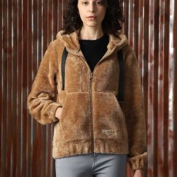 High Star Brown Relaxed Fit Jacket-image-73
