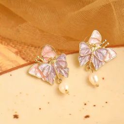 Sohi Gold Plated Party Pearls Drop Earrings-14
