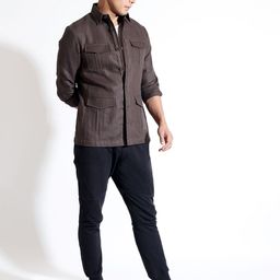 VIVEK KARUNAKARAN Men Open Front Jacket image 2