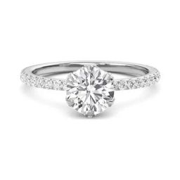 SHINE ETERNAL Lab Grown Diamond 14k (585) White Gold Rings for Women-image-12