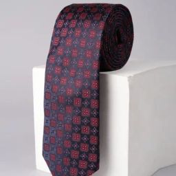Allen Solly Navy Embroidered Tie-image-78