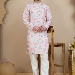 Anouk Rustic Men Floral Printed Kurta with Pyjamas-image-67