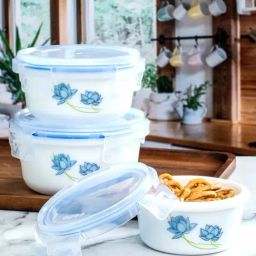 Cello White Opalware Storage Container - Set of 3-image-33