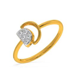 Kisna Diamond & Gold Jewellery Paislee 14k (585) Diamond & Gold Ring For Women-picture-16