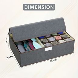 Kuber Industries Grey Set of 1 Regular Drawer Organiser Organisers image 4