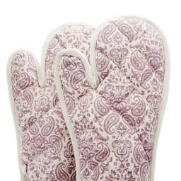 Swayam Pink Motif Printed Casement Cotton Pack of 2 Oven Gloves-46