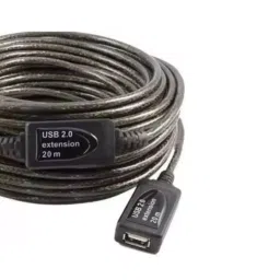 Techut 5 mtr Micro USB 2.0 Active Extension Cable for Digital Camera, Printer, Scanner, Mouse Keyboard Grey image 3