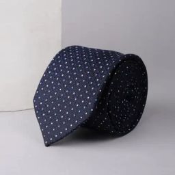 Allen Solly Navy Embroidered Tie-image-79