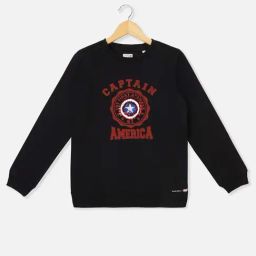 Allen Solly Kids Black Embellished Full Sleeves Sweatshirt-picture-38