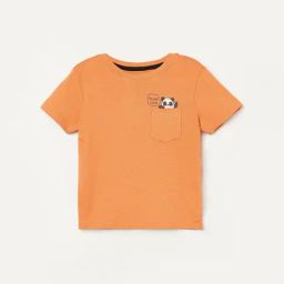 Juniors by Lifestyle Boys Rust Cotton Printed T-Shirt-picture-3