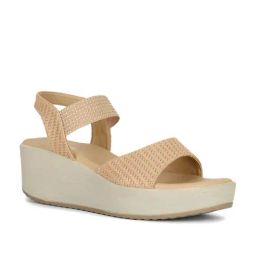 Bata Women's ROBB Tan Ankle Strap Wedges-image-41
