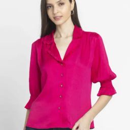SHAYE Pink Casual Shirt-image-72