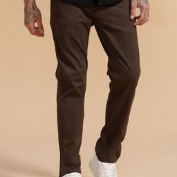WROGN Men Slim Fit Chinos Trousers-image-76