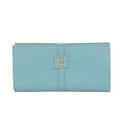 Baggit Blue Textured Small Bi-Fold Wallet for Women-image-47