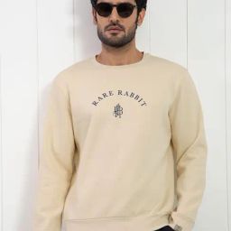 Rare Rabbit Yellow Regular Fit Graphic Sweatshirt-image-71