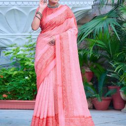 Anouk Rustic Zari Bandhani Saree-46