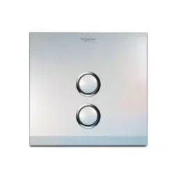 Schneider Electric ULTI Impress Push-Push Switch Cover 2 Gang Polycarbonate Pearl White, UC22SW/P>XPW-OS-47