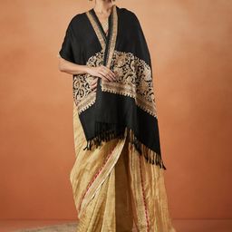 Pashmoda Vasant Aari Ethnic Motifs Embroidered Shawl-image-56