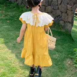 LULU & SKY Flutter Sleeve A-Line Dress image 3