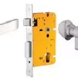 Dorset 70 mm Lever Handle Lock Set with Knob and Key Cylinder Stainless Steel ML HALE OR image 1