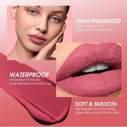 Adbeni Long Lasting Matte Me Liquid Lipstick - 19-Endless Candy- 4ml image 5