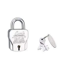 Link 60 mm Stainless Steel Polished Finish 3 Keys Padlock-18