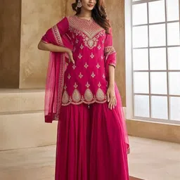 FOXENT Women Embroidered Pure Cotton Kurti-52