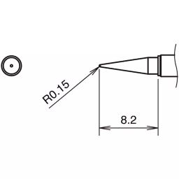 Hakko Soldering Tip T38 Series Type I For FX1003, T38-03I (Set of 2)-6
