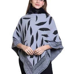DISCOVERYLINE Women Abstract Printed Poncho-image-103
