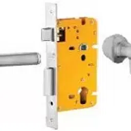 Dorset 60 mm Lever Handle Lock Set with Both Side Key Cylinder Stainless Steel ML IP OR image 1