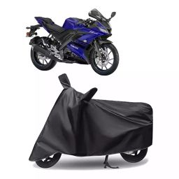 Auto Pearl Polyester Two Wheeler Cover for Yamaha YZF R15 V3 BS6 (Grey)-image-73