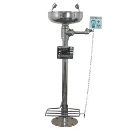 Scott Stainless Steel Safety Eye Washer Hand and Foot Operated, 7016-16