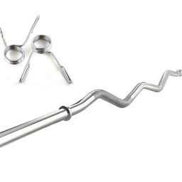 BODY MAXX Curl Bar 20mm with 2 Spring Locks, 3ft image 1