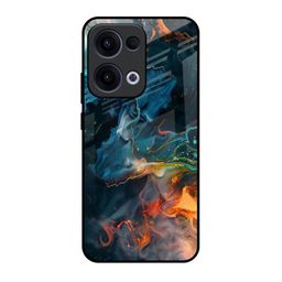 QRIOH Emperial Marble Printed Oppo Reno13 5G Glass Back Case Mobile Accessories-image-23