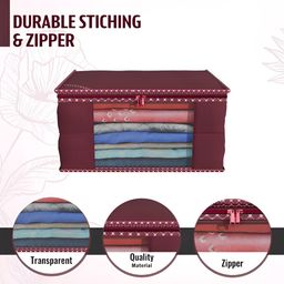 Aura Maroon Set of 4 Regular Multi-Utility Organisers image 2
