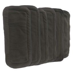 DOMENICO Wet Free Cloth Nappies Inserts Pack 6 - Black-26
