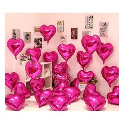 AMFIN Foil Balloons  Heart Shape Pack of 20 - Pink-image-32
