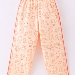 Tango Single Jersey Full Length Lounge Pant Sheep Printed - Beige-picture-14