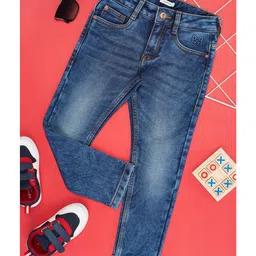 Pantaloons Junior Denim Washed Jeans - Navy Blue-picture-49